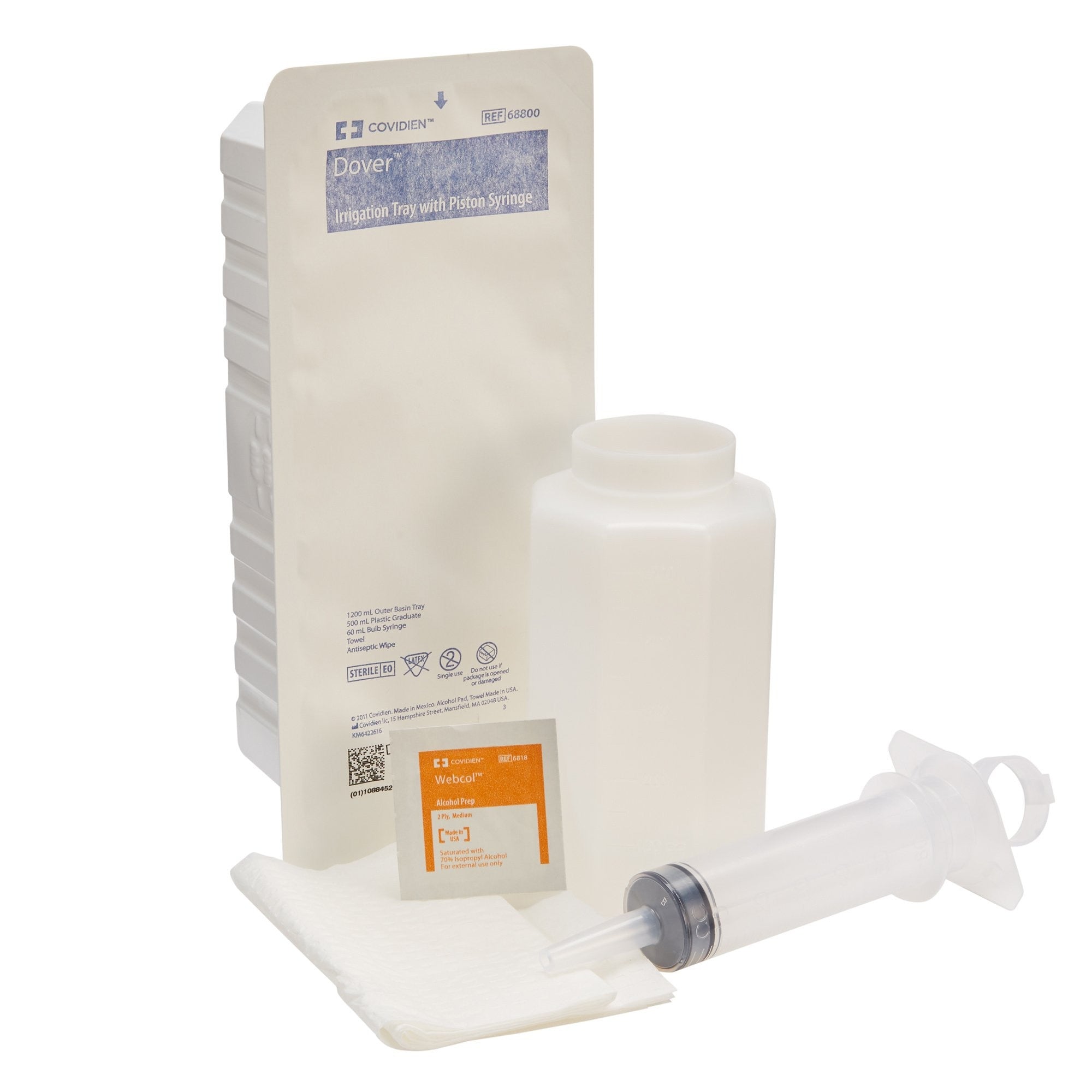 Cardinal Piston Syringe Irrigation Tray Kit