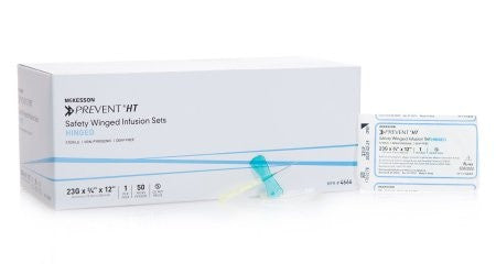 McKesson Prevent HT Safety Winged Infusion Sets, Hinged