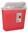 Cardinal Health SharpStar In-Room Sharps Container, Counter-Balanced Lid, 5 Quart