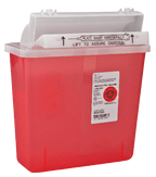 Cardinal Health SharpStar In-Room Sharps Container, Counter-Balanced Lid, 5 Quart