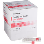 McKesson Oral Foam Swabstick, Untreated