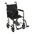 McKesson Lightweight Transport Chair with Padded Arms, Swing-away Footrests