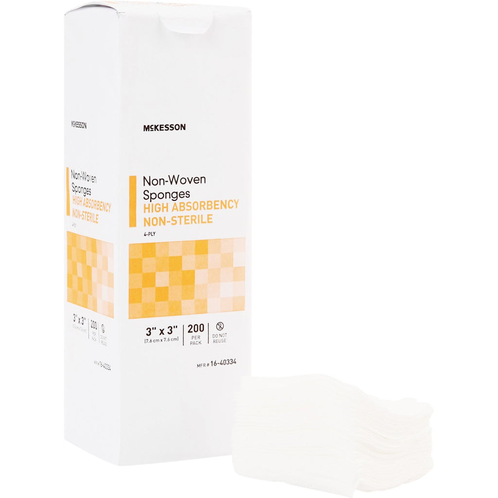 McKesson 4-Ply Non-Woven Sponge, Non-Sterile