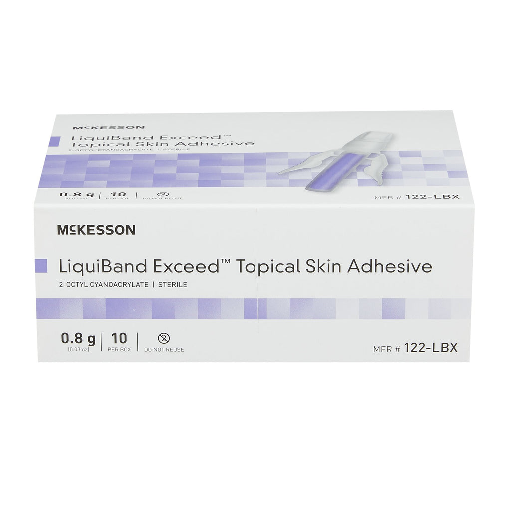 McKesson LiquiBand Exceed Topical Skin Adhesive, Precision and Dome Applicator