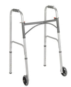 McKesson Adjustable Height Steel Walker, 32-39"