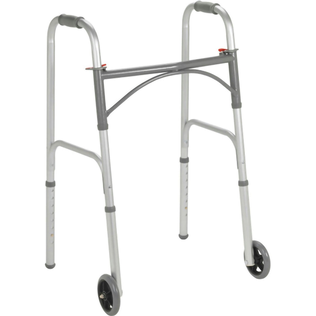 McKesson Adjustable Height Steel Walker, 32-39"