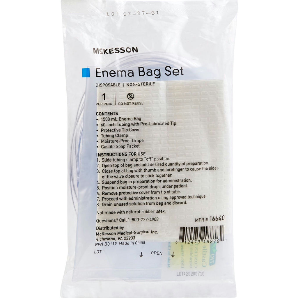McKesson Enema Bag, 1500 mL