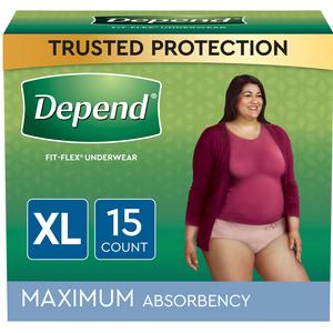Depend Women's Fit-flex Max, Extra Large. - MahaStar Adult Products
