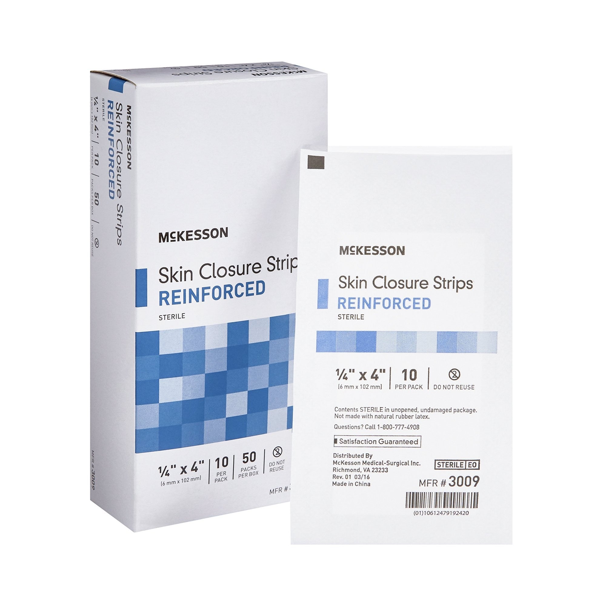 McKesson Skin Closure Strip, Sterile, Reinforced