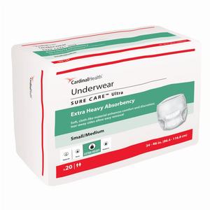 Cardinal Health, Underwear, Sure Care Ultra, Small/medium, 34" - 46" - MahaStar Adult Products