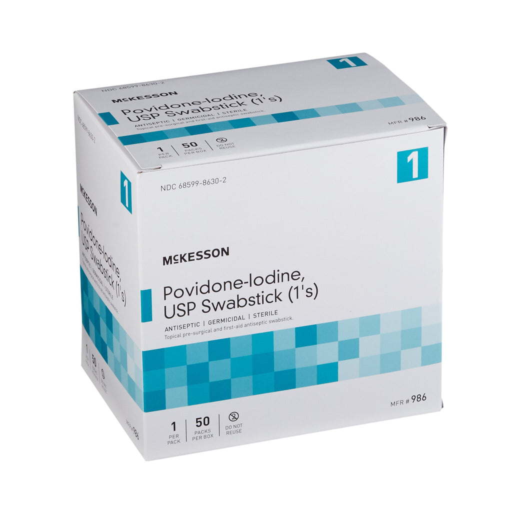 McKesson Impregnated Swabstick, 10% Povidone-Iodine