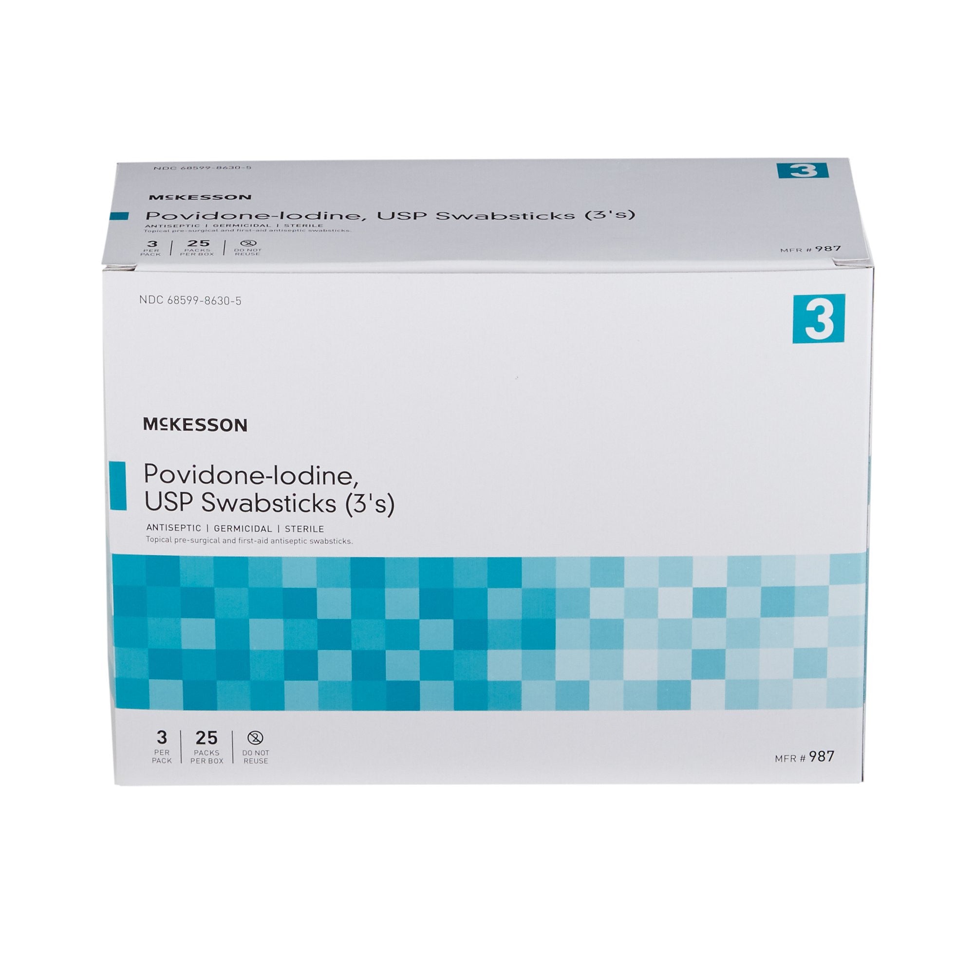 McKesson Impregnated Swabstick, 10% Povidone-Iodine