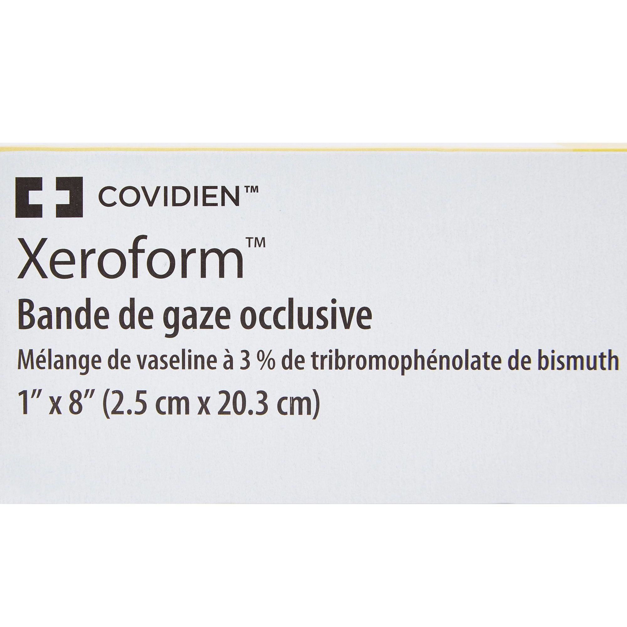 Cardinal Xeroform Occlusive Gauze Strip, 1 X 8"