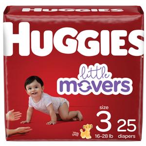 Huggies Little Movers Diapers, Size 3, Jumbo Pack - MahaStar Pediatric Products