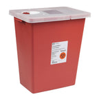 Cardinal SharpSafety Sharps Container, Hinged Lid, 8 gal