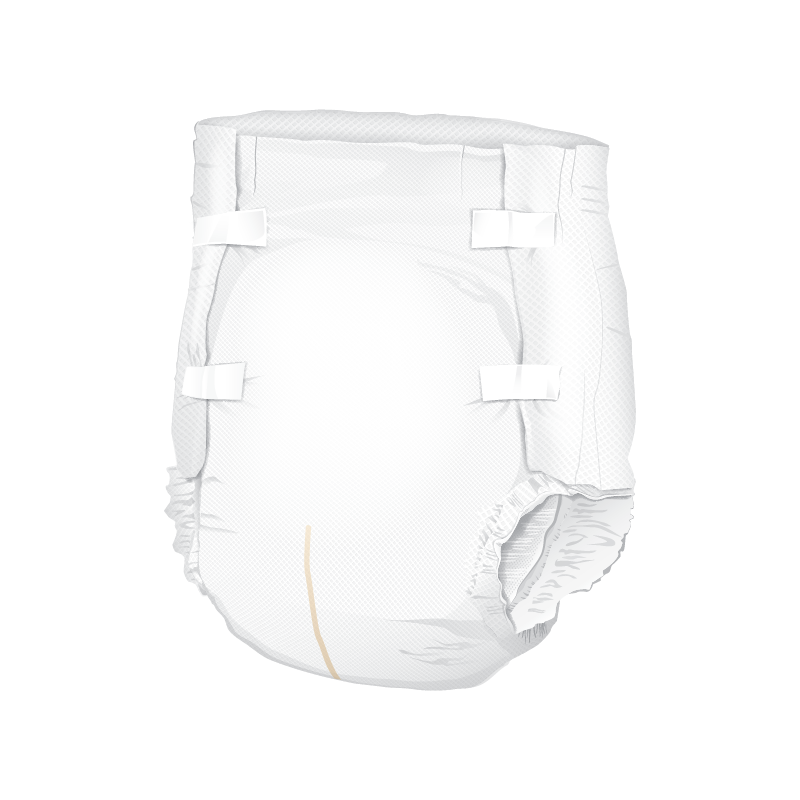 Presto Moderate Absorbency Incontinence Brief, Breathable, Medium, 32" To 44" Waist, White - MahaStar Adult Products