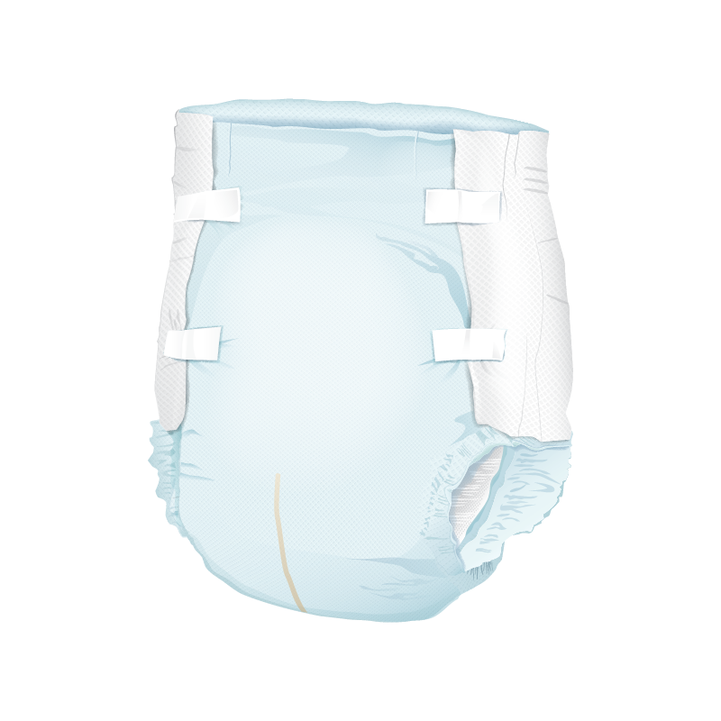 Presto Moderate Absorbency Incontinence Brief, Breathable, Large, 45" To 58" Waist, Blue - MahaStar Adult Products