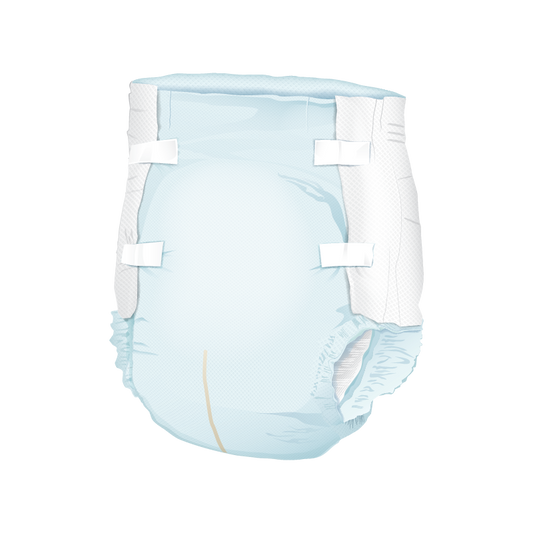 Presto Moderate Absorbency Incontinence Brief, Breathable, Large, 45" To 58" Waist, Blue - MahaStar Adult Products