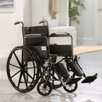 McKesson Dual Axle Swing-Away Wheelchair, Elevating Legrest