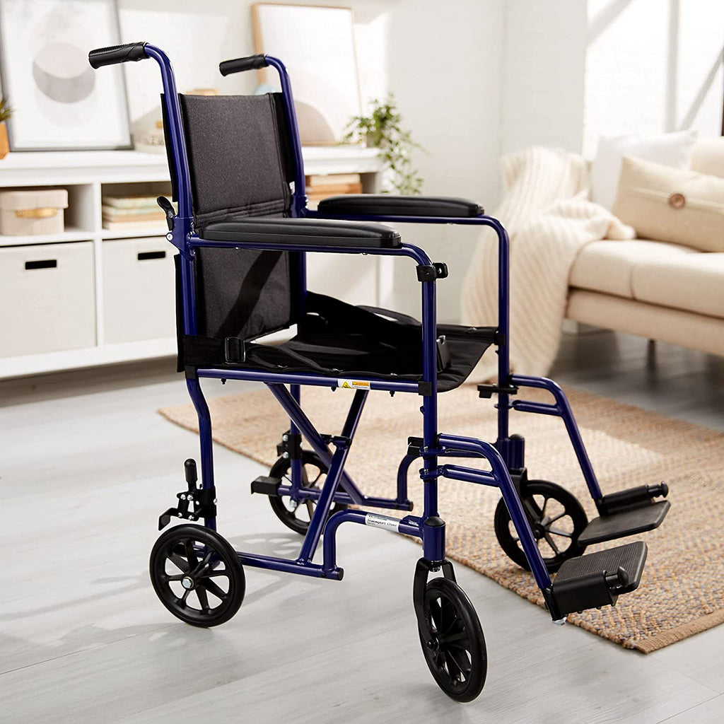 McKesson Lightweight Transport Chair, Aluminum Frame