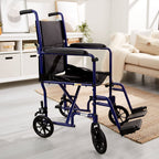 McKesson Lightweight Transport Chair, Aluminum Frame