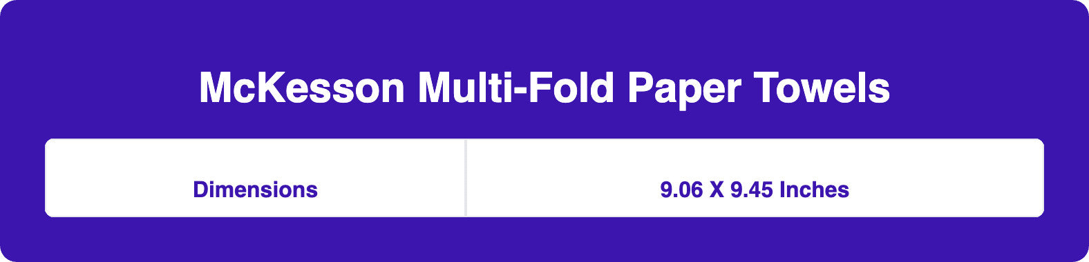 McKesson Multi-Fold Paper Towels