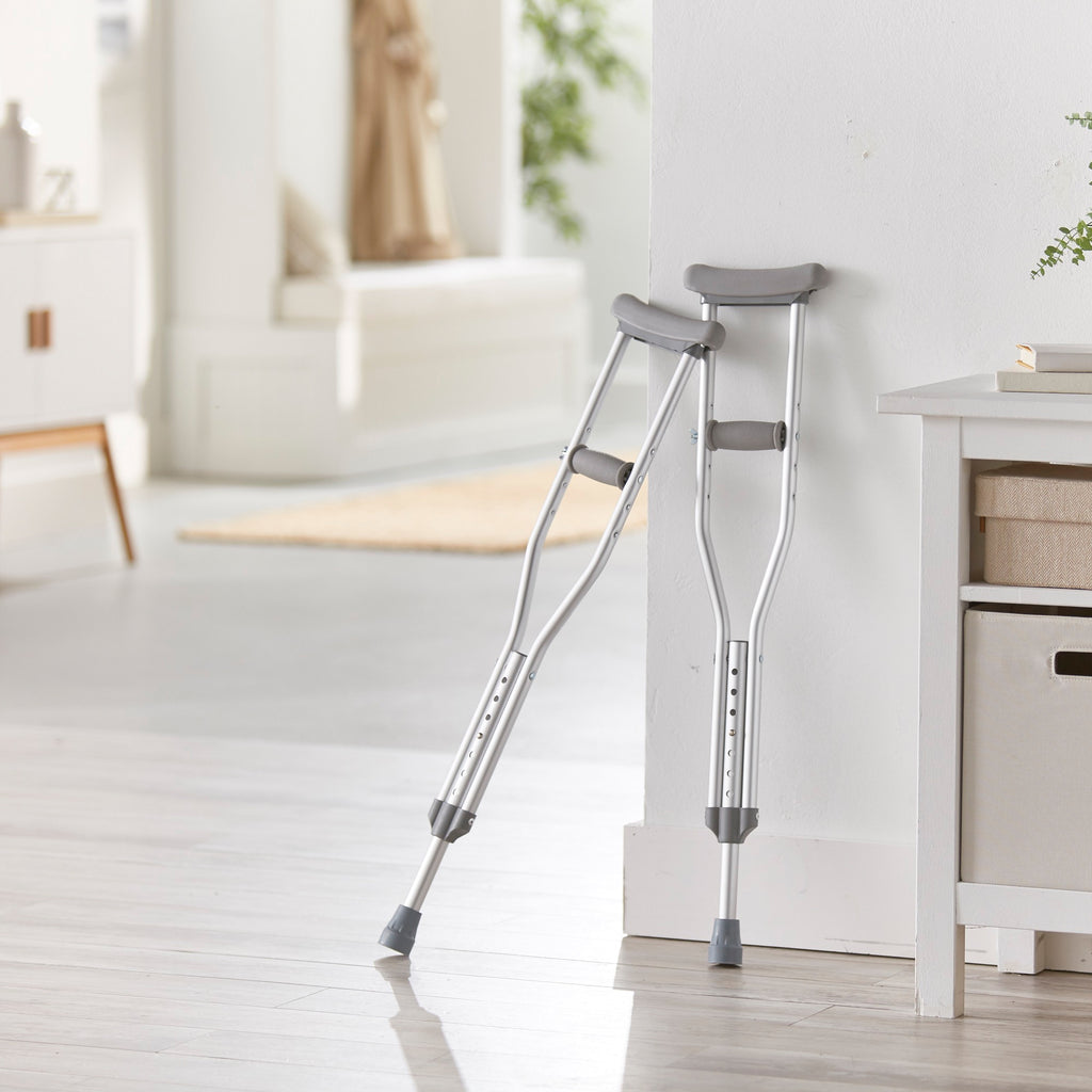 McKesson Youth Push Button Aluminum Crutches