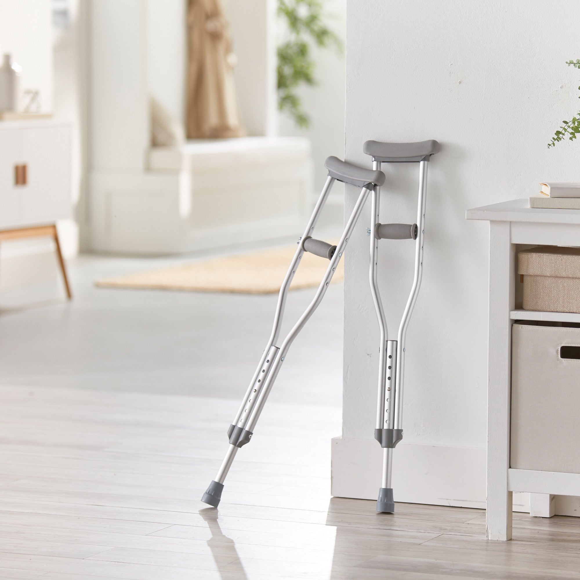 McKesson Youth Push Button Aluminum Crutches