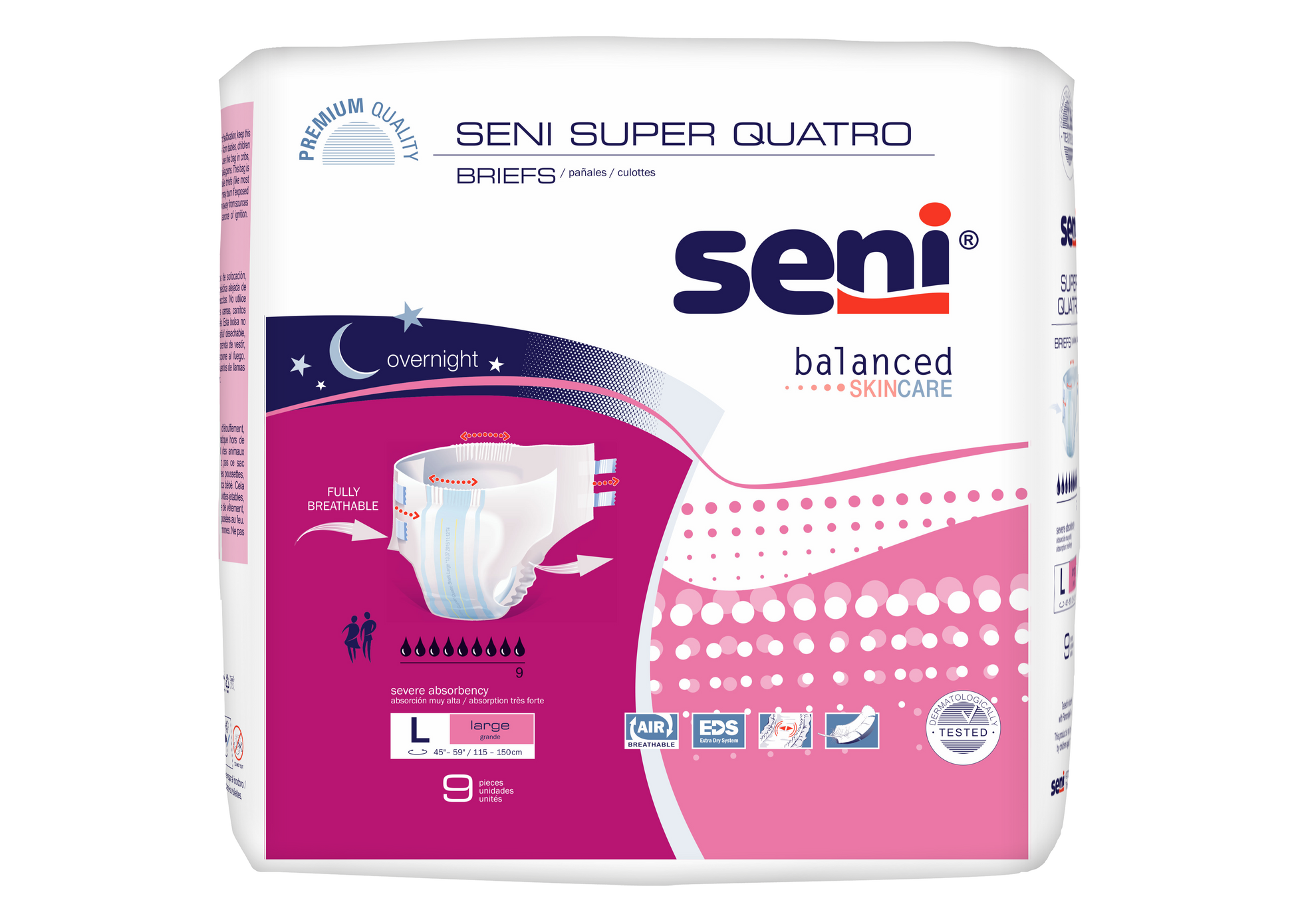 Seni Super Quatro Briefs, Large - 43" - 59" - MahaStar Adult Products