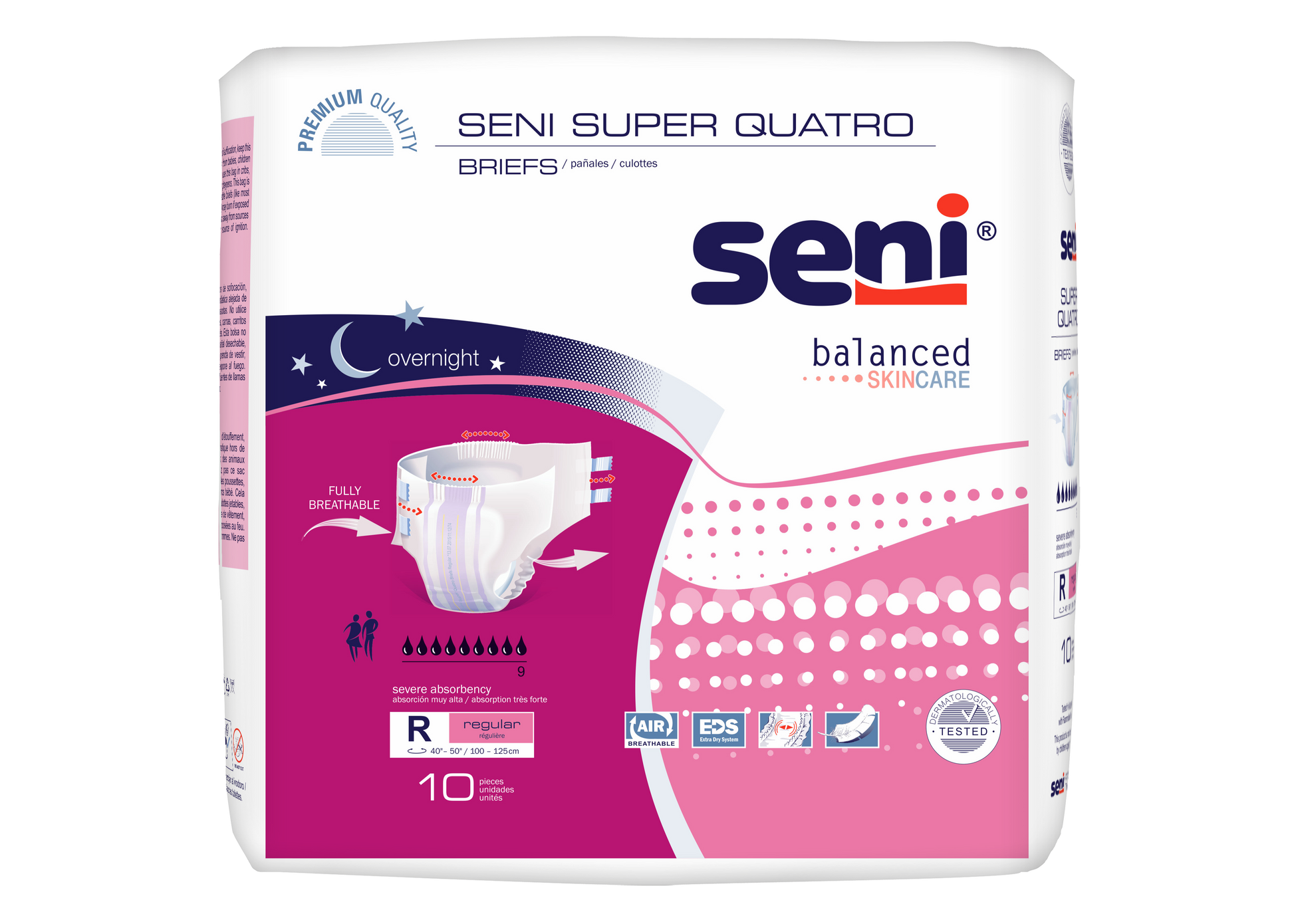 Seni Super Quatro Briefs, Regular - 40" - 50" - MahaStar Adult Products