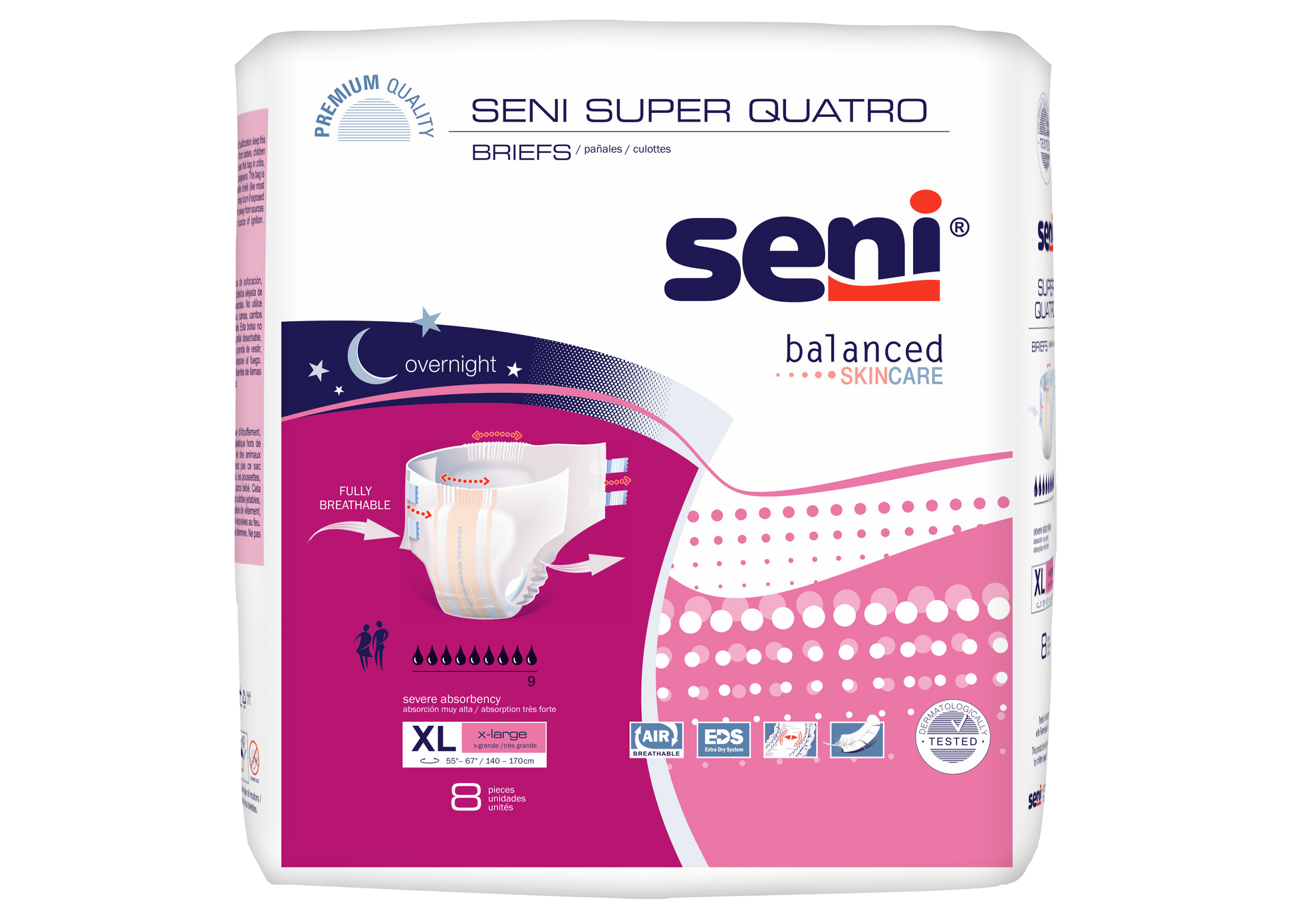 Seni Super Quatro Briefs, Extra Large - 55" - 67" - MahaStar Adult Products