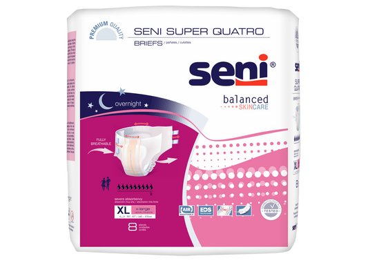 Seni Super Quatro Briefs, Extra Large - 55" - 67" - MahaStar Adult Products