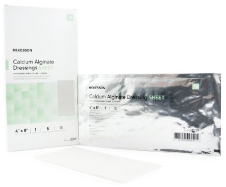 McKesson Calcium Alginate Dressings with Antimicrobial Silver, Sterile