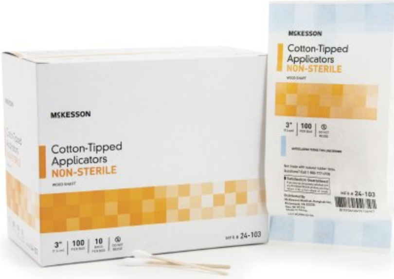McKesson Cotton Swabstick, NonSterile