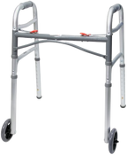 McKesson Aluminium Folding Walker with Wheels