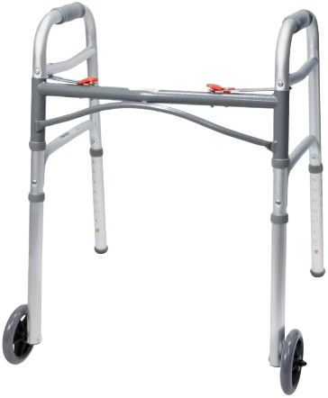 McKesson Aluminium Folding Walker with Wheels