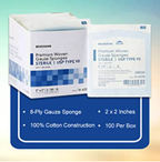 McKesson 8-Ply Woven Gauze Sponges, Sterile