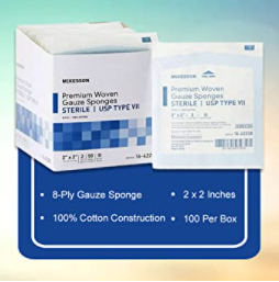 McKesson 8-Ply Woven Gauze Sponges, Sterile