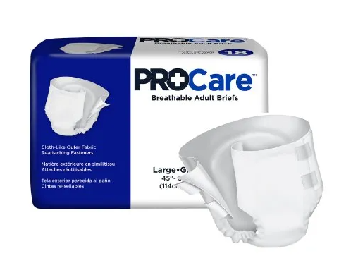Procare Adult Brief, Tab Closure, Large 45" - 58", Heavy Absorbency - Replaces: Fqcrb0131 - MahaStar Adult Products