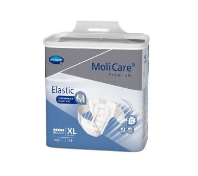 Molicare Premium Elastic Brief 6d, X-large 55" - 68" - MahaStar Adult Products