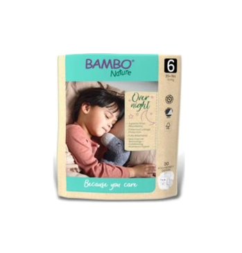 Overnight Baby Diaper, Eco Friendly, Size 6, 35+ Lbs. - MahaStar Pediatric Products