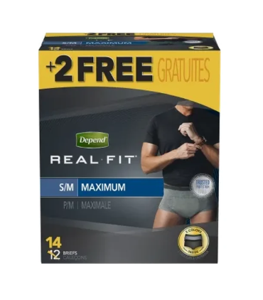 Depend Underwear Real Fit For Men Small/medium 28" - 40" - MahaStar Adult Products