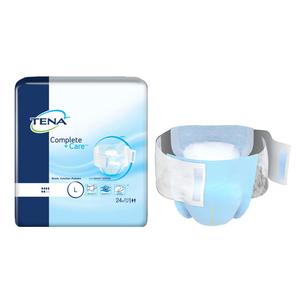 Tena Complete +care Brief, Large 40" - 56", 24 Count. - MahaStar Adult Products