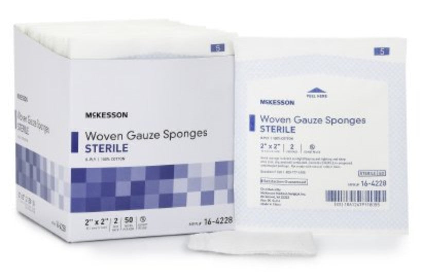 McKesson 8-Ply Woven Gauze Sponges, Sterile