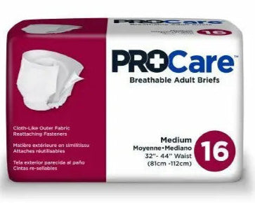 Procare Adult Brief, Tab Closure, Medium 32" - 44" , Heavy Absorbency - Replaces: Fqcrb0121 - MahaStar Adult Products