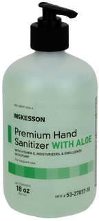 McKesson Premium Hand Sanitizer with Aloe, Spring Water Scent