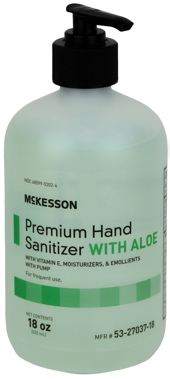 McKesson Premium Hand Sanitizer with Aloe, Spring Water Scent