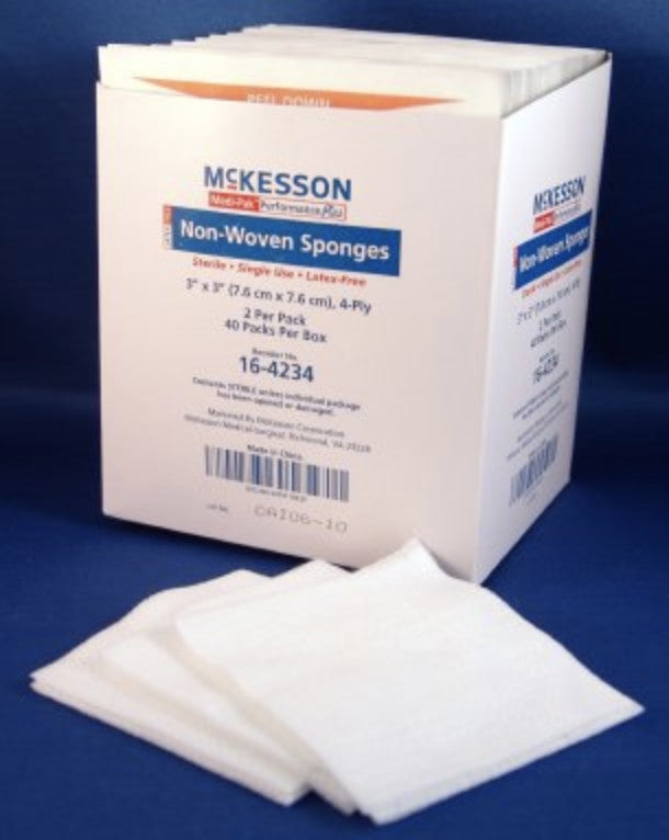 McKesson 4-Ply Non-Woven Sponge, Sterile
