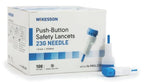 McKesson 23 Gauge Push Button Safety Lancets