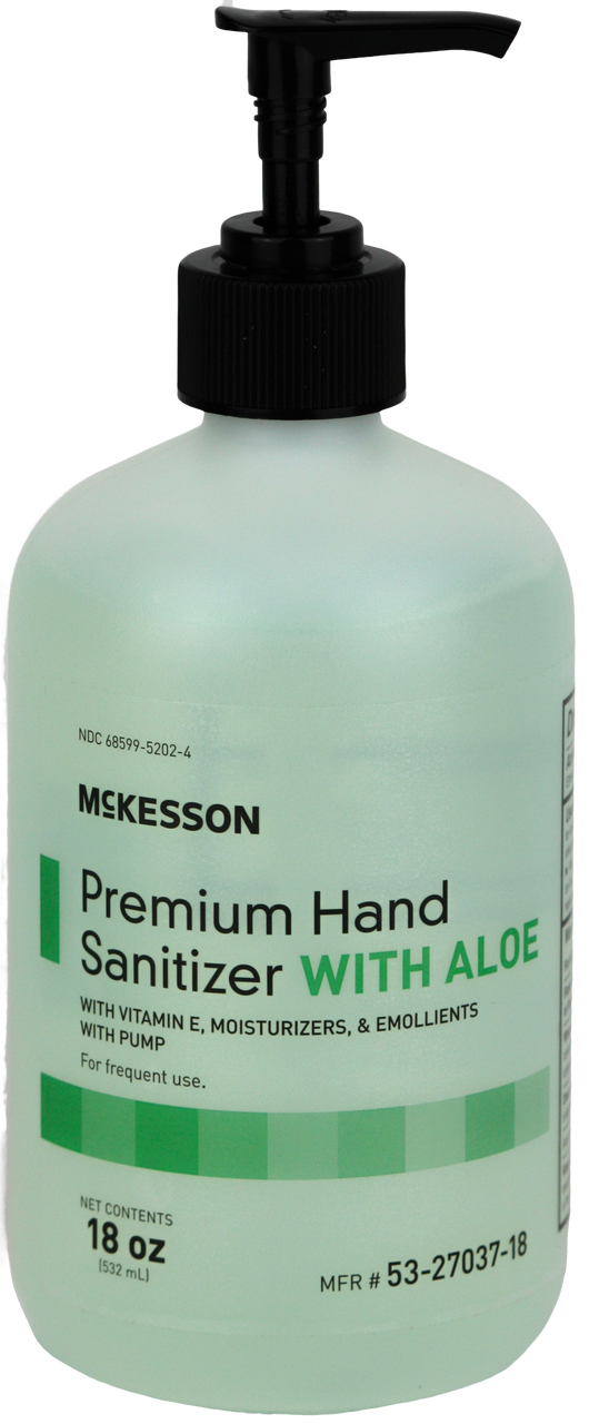 McKesson Premium Hand Sanitizer with Aloe, Spring Water Scent